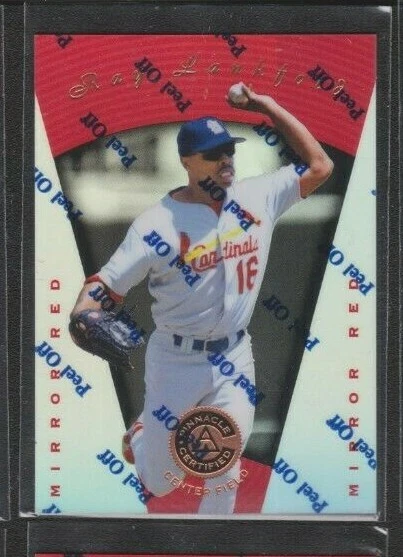 1997 PINNACLE CERTIFIED MIRROR RED PARALLEL #13 RAY LANKFORD CARDS MINT SP 1:99 - Image 1 of 1