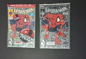 Spider-Man #1 - Bolsa de polietileno sin abrir y negra/plateada (segunda impresión) - Marvel Comics - Imagen 1 de 4