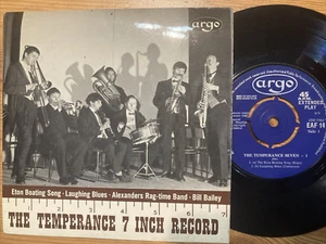 1960 TEMPERANCE SEVEN 7" EP - THE TEMPERANCE 7 INCH RECORD - ARGO RECORDS EAF 14 - Imagen 1 de 1