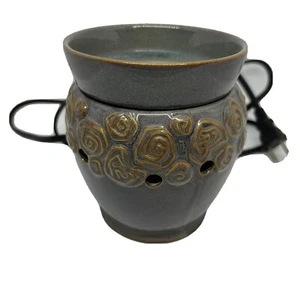Scentsy ""Enchanted"" mittelgroßer Wachswärmer grauer Steinrollen Design ~GETESTET ~ im Ruhestand - Bild 1 von 5