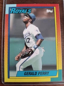 GERALD PERRY ROYALS 1990 TOPPS TRADED BASEBALL CARD #92T - Picture 1 of 1