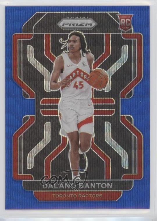 2021-22 Panini Prizm Blue Wave Prizm Dalano Banton #328 Rookie RC