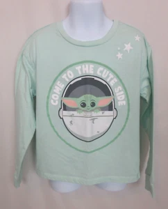 Boy's / Girl's Sz 7 STAR WARS BABY YODA Long Sleeve T Shirt TEE From Mad Engine - Picture 1 of 6