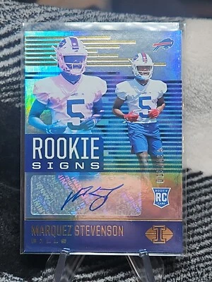 2021 Panini Illusions Rookie Signs Yellow 19/199 Marquez Stevenson RS-MS Auto RC - Image 1 of 3