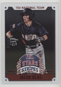 2015 Panini Stars and Stripes Longevity Parallel Ruby /199 Jacob Blas #46