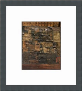 Jasper Johns Construction with Toy Piano Custom Framed Print - Picture 1 of 2