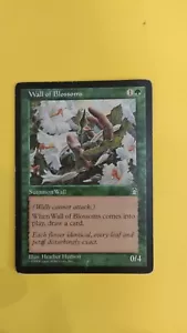MTG Wall of Blossoms Stronghold SEE IMAGE Some scratch - Imagen 1 de 3