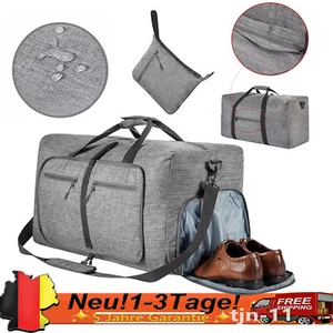 Borsa da viaggio pieghevole 65L donna uomo, borse da viaggio grandi con scomparto per scarpe, travel - Foto 1 di 13