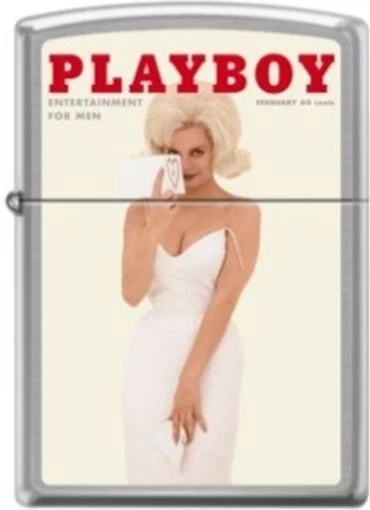 Zippo Playboy May 2015 Cover Street Chrome Windproof Lighter RARE