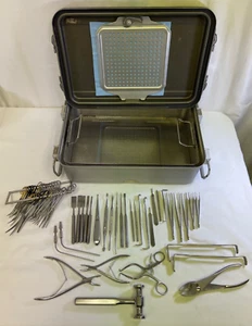 48 Piece V Mueller Small Ortho/Podiatry Set General Surgery w Sterilization Case - Picture 1 of 17
