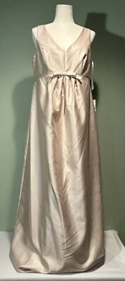 Vestido de noche formal sin mangas champán de maternidad para mujer talla 12 nuevo con etiquetas. Foto 1 de 4
