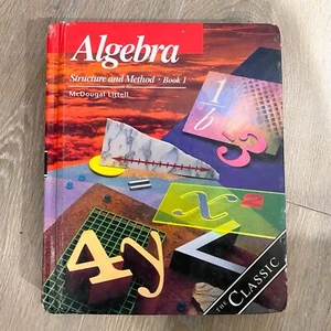 ALGEBRA STRUCTURE AND METHOD BOOK 1 McDougal Brown Dolciani 2000 The Classic - Picture 1 of 2