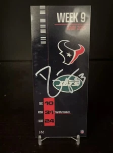 Houston Texans Dare Ogunbowale #33 Autographed Signed Commemorative Ticket COA - Picture 1 of 4
