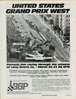 1976 Grand Prix des États-Unis West Long Beach CA Lauda Andretti IMPRIMÉ VINTAGE ANNONCE