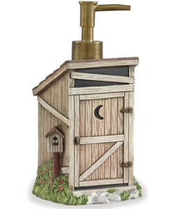 Park Designs Outhouse Soap Dispenser - Picture 1 of 2