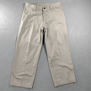 Lee Straight Leg Beige Flat Front Khaki Pants Mens Size Actual 32x25 - Picture 1 of 6