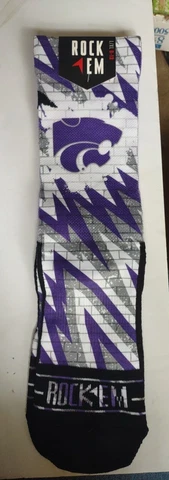 RockEM Kansas State NCAA Socks Cover