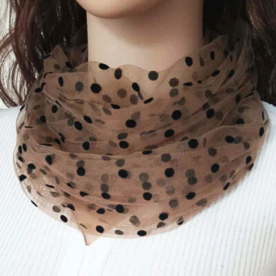 Mujeres Encaje Largo Tul Bufanda Suave Estola Mantón Envoltura Pañuelo Punto Fiesta Lindo Nuevo Foto 1 de 4