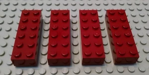 LEGO Lot of 4 Dark Red 2x6 Basic Building Brick Pieces - Picture 1 of 1