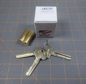 Núcleo intercambiable de latón satinado KSP 207-A-04-KA con llave similar SFIC 7 pines (26 piezas) - Imagen 1 de 5