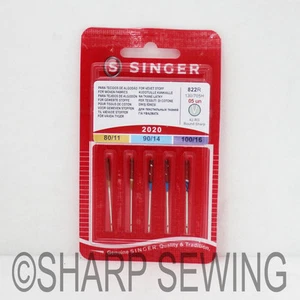 5 SINGER 2020 15X1 DOMESTIC HOME SEWING MACHINE NEEDLES ASSORTMENT PK 11 14 16 - Picture 1 of 1