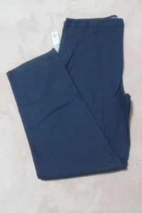 NEW Old Navy Chino Pants Boys Size 20 Plus Navy Blue Straight Adjustable Waist - Picture 1 of 8