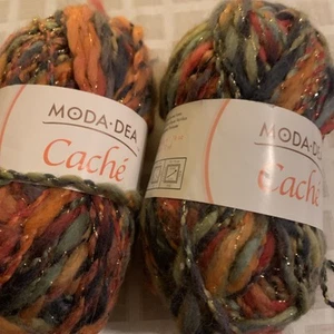 50g Skein Moda Dea Cache WINK Color 2347 Multi color Yarn Wool Blend Italy - Picture 1 of 3