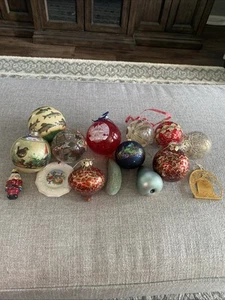 assortment of 15 christmas ornaments vintage - Picture 1 of 4
