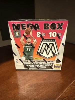 2020-21 Panini Mosaic NBA Basketball Trading Card Mega Box Brand New Sealed - Image 1 of 4