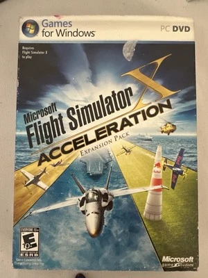 Microsoft Flight Simulator X: Acceleration (PC: Windows, 2007) COMPLETE CIB - Image 1 of 4