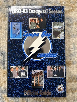 NHL Tampa Bay Lightning Circa 1992-93 Inaugural Season Team  Official Guide - Image 1 of 4