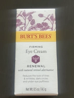 Burts Bees Renewal Firming Eye Cream Smoothing Hydrating Moisturizing Gel Serum - Image 1 of 2