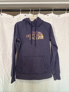 The North Face Hoodie Damen Medium Lila, Mehrfarbig Logo Pullover Sweatshirt - Bild 1 von 11
