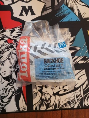 McDonalds Happy Meal Blue Tonka BACKHOE Machine Truck Toy 1992 - SEALED - Image 1 of 4