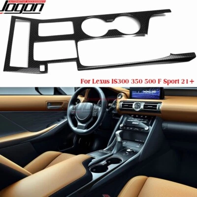 Paneles de cambio de marchas de consola central de carbono para Lexus IS300h 350 500 F Sport 2021+ Foto 1 de 4