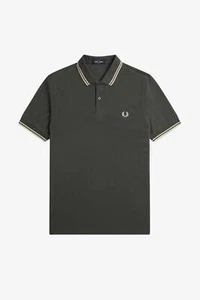 Fred Perry Polo Manica Corta Slim Fit Verde - Taglia M Abbigliamento Uomo Polo - Imagen 1 de 2
