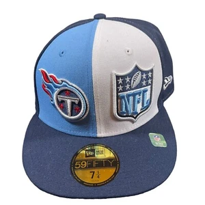 New Era Tennessee Titans NFL 2023 Sideline 59Fifty Fitted Cap 7 1/4 Blue & White - Picture 1 of 8