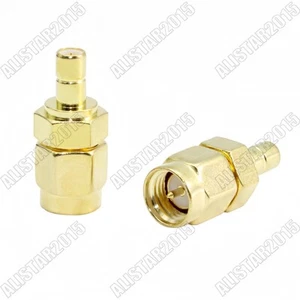 50x SMA Stecker auf SMB Stecker gerade Adapter Koaxial Stecker SMA-SMB Typ - Bild 1 von 4