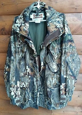 Gamehide Mossy Oak Camouflage Double Zip  Jacket Coat Medium Field Gear No Hood - Image 1 of 4