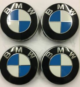 Genuine BMW Alloy Wheel Centre Badge Caps Chrome Edge SET OF x4 - 36136783536