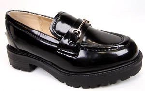 Sam Edelman Tully Mini Chunky Lug Sole Almond Toe Loafers Little Girls Size 13 K - Picture 1 of 13