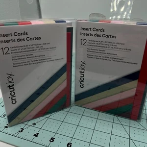 Lot of 2 - CRICUT JOY Insert Cards 12ct x(2) = 24 TOTAL - New Romantic Sampler - Picture 1 of 7