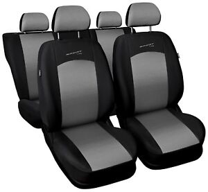 Sitzbezüge Sitzbezug Schonbezüge für Opel Vectra Comfort Grau