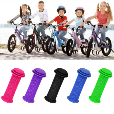 Children Bike Soft Handlebars Grips Rubber Handle Cover Kids Bicycle Handle Grip - Image 1 of 4