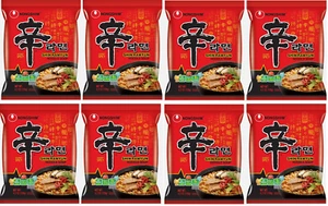 Nongshim Shin Ramyun Spicy Beef Ramen Noodle Soup (4.02 oz., 8ct.) - Imagen 1 de 2