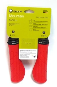 Ergon GA3 Grips Large, Red, Lock-On - Picture 1 of 1