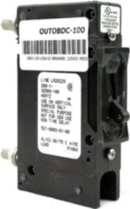Outback Power, Breaker, 100 AMP, 125 VDC, 120 VAC, Panelhalterung, PNL-100-DC - Bild 1 von 1