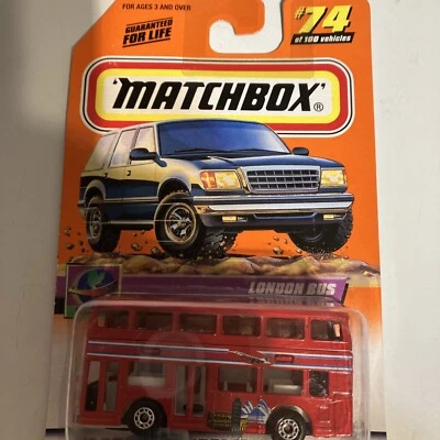 1999 Matchbox London Bus Collector # 74 Of 100 Series 15 Double Decker Bus RED - Image 1 of 4