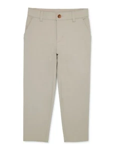 Wonder Nation Chino Pants Men's 12 Khaki School Uniform Belt Loop Slim & Husky - Picture 1 of 3