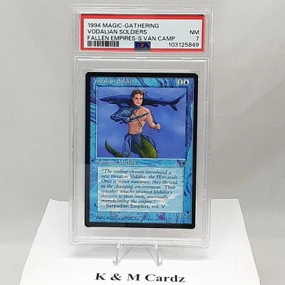 MTG - Fallen Empires - Vodalian Soldiers - Graded - PSA 7.0 - Image 1 of 4